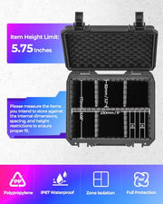 Card Cases for Sport Trading Graded Card Holder IP67 Waterproof Storage Box | Deep Hard Card Organizer for 50+ PSA Magnetic 220+ 3"x4" 35pt Rigid Card Top Loader Magic MTG TCG Zion Baseball Football Card