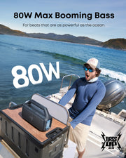 Soundcore Boom 2 by Anker, 80W Outdoor Bluetooth Speaker, 24H Playtime | IPX7 Waterproof, BassUp 2.0, Floatable, RGB lights, USB-C, Custom EQ via soundcore App, Portable for Camping and Beach