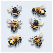 Bumblebee Vinyl Decal Stickers, Cover Marks, Bee Wall Decor, Gift Idea | Opaque Finish, No White Edges, Waterproof, Peel & Stick Nature Design, Outdoor Styling For Cars, Wheelie Bin, Dustbins & More