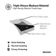 Deconovo Thermal Door Curtain Grey Blackout Curtain Bedroom 52"x84" 1 Panel | Eyelet Thermal Curtains,84 Inch Door Curtain for Living Room,Heat Blocking Grey Curtains,Energy Efficient,Room/Home Decor