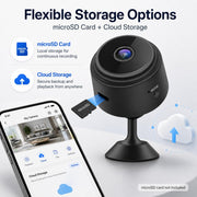 ELEFOCUS Hidden Camera，Mini Camera，2K Spy Camera Wireless for Home Security，Small Indoor Nanny Cam with Night Vision & Motion Detection，WiFi Cameras for Pet/Baby, Camaras Espias Ocultas