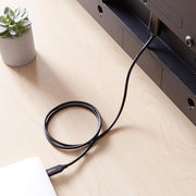 Amazon Basics Uni-Directional USB-C (Source) to HDMI (Display) Cable Adapter (Thunderbolt 3 Compatible) 4K@30Hz, 3 feet, Black