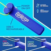 ZipString Original Rope Launcher Toy, Bold Blue | As Seen on Shark Tank, For Kids & Adults, Fly String Loop in Air, Endless Tricks & Fun