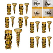 🔩 6×14mm Short Expansion Screw Set for Cabinet Hinge Repair & Stripped Thread Restoration