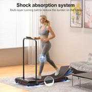 Walking Pad Treadmill for Home - Foldable Treadmills with Handle Bar Mini Portable Walk Pads Under Desk Small Spaces Compact Folding Electric Treadmills Office Walking and Running Machine Terluxra