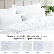 Tifschlaf Pillow Cases 2 Pack - White Pillowcases Plain Pack of 2, Super Soft Brushed Microfiber Standard Queen Pillow Covers With Envelope Closure, 50x75 cm