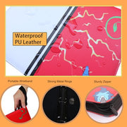 Fweel 4-Pocket Trading Card Binder with Zipper, 400 Card Holder Album, PU Leather Card Collection Book, Fits Standard Size Trading Cards, Sports Cards & Game Cards