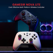 GameSir Nova Lite Wireless Controller for PC, Hall Effect Sticks & Trigger | Bluetooth Controller Gamepad with Hall Effect Trigger,Turbo,Rumble Vibration, Android, Switch & Steam Deck