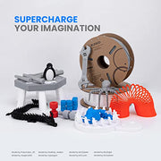 ELEGOO PLA+ Filament 1.75mm White 1KG, PLA Plus Tougher and Stronger 3D Printer Filament, Dimensional Accuracy +/- 0.02mm, 1kg Cardboard Spool(2.2lbs) Fits for Most FDM 3D Printers