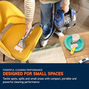 Vax SpotWash Mini Duo Compact Handheld Spot Cleaner CDSW-MCXT | Portable upholstery & carpet cleaner, multi-surface deep cleaning for pet messes, included tools & solutions, 2.9kg, 0.7L