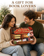 Mini Book Advent Calendar 2026 for Book Lovers, 24 Christmas Ornaments | 24 Readable, Decorative, Collectible Mini Books, Classic World Literature Surprises Christmas Countdown for Adults, Teens