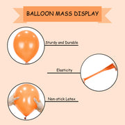 Orange Balloons 10 Pack, Large 12 Inch Thick Latex Biodegradable Helium Party Balloons for Birthday, Wedding, Baby Shower, Valentine's Day Events Decoration for Balloon Arch Garland