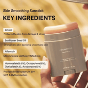 Airy Sunstick Smoothing Bar SPF50 (Single/Duo) | Matt Finish, Non-Sticky Sun Protection for Face and Body, Long-lasting, UV Protector sunscreen(0.81 oz)