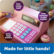 Learning Resources Pretend & Play Calculator Register Toy, Pink | Kids Play Set & Credit Card Toy, Register for Kids, Pretend Grocery Store Shopping Playset for Toddlers, Teaching Math Set