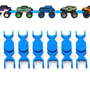 Time2Race Monster Truck Train Connectors, 6-Pack - Universal Hook-On Axle Design Compatible with Hot Wheels and Monster Jam 1:64 Scale Trucks