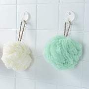 Fu Store Loofah Sponge Shower Loofahs 4 Colors Bath Sponges Body Scrubbers | Mesh Balls 60g Luffa Rich Lather Exfoliating Wash Back Scrubber Bathroom Men Women 4 Pack Daily Essential Bathing Accessories