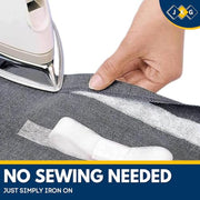 JKG® 25 meters IRON ON HEMMING WEB TAPE - EXTRA STRONG - Perfect for Ironing, Bonding, Patching clothing, Fabric fusing - School badges, trousers etc - NO SEWING REQUIRED (25m x 2cm)