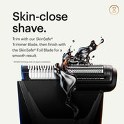MANSCAPED® The Lawn Mower® 5.0 Ultra Groin & Body Hair Trimmer | Dual-Head SkinSafe® Trimmer & Foil Blades, Waterproof Wet/Dry, USB-C Rechargeable with Travel Case, Men’s Ball Shaver, Black