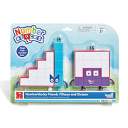 hand2mind Numberblocks Friends Fifteen and Sixteen Figure Pack, Ages 3+ | Number and Counting Toys, Play Figure Playsets, Small Figurines for Kids, Kindergarten Math and Pretend Play Toys