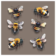 Bumblebee Vinyl Decal Stickers, Cover Marks, Bee Wall Decor, Gift Idea | Opaque Finish, No White Edges, Waterproof, Peel & Stick Nature Design, Outdoor Styling For Cars, Wheelie Bin, Dustbins & More