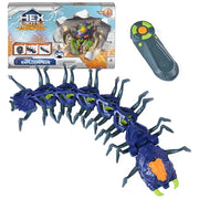 HEX BOTS Explodapede Robotic Centipede Remote Control Toy | Burst Open with a Click, Glowing LED Eyes, Autonomous or RC Movement, Easy to Use Remote, Prank Toy Gifts for Kids Ages 4+