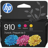 HP 910 Cyan, Magenta, Yellow Ink Cartridges (3-Pack) | Works with OfficeJet 8010, 8020 Series, OfficeJet Pro 8020, 8030 Series | Eligible for Instant Ink | 3YN97AN