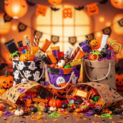 Boao Halloween Spider Rings Bulk | Plastic Toy Rings as Party Favors, Trick or Treat Bag Fillers, Classroom Prize, Adjustable Boys Girls, Prank Gag Toy