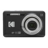 Kodak PIXPRO FZ55 16MP Compact Digital Camera, 5X Optical Zoom, Black | 1080p Full HD Video, 28mm Wide Angle Lens, 2.7 Inch LCD, Point and Shoot, Vlogging Camera, Li-Ion Battery