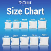 Rohi Set of 2 Hypoallergic Cushion Inner Pads (Pack of 2) 18" x 18" (45cm x 45cm) Cushion Insert Decorative Square Pillow Stuffer for Sofa Couch Cushions