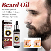 sjfscqr Beard Growth Organic Care Oil,Growth Oil Conditioner for Beard Care,Natural Beard Growth Essence,Moisturizes and Conditions Beard