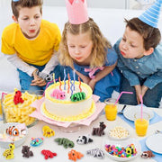 Celltestria 50Pcs Mini 3D Printed Animals Articulated Fidget Toys for Kids | Little Movable Joints 3D Printed Figurines for Gifts Party Favors Goodie Bags Exchange Classroom Prize