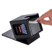 Mage Tech Commander Deck Box Lite - Card Display with Mini Snap Card Holder & Removable Cover, Fits 100+ Single-Sleeved Cards, Ideal for MTG, PTCG, OPCG, SWU & More (Black)