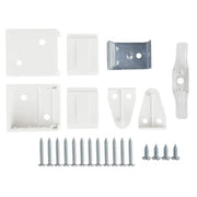 White PVC Venetian Blind Blinds Easy Fit Curtains Trimmable Fittings Windows Treatment Shutters Twist Open Close Pay only 1 Flat shipping £3.99 for multiple buying (White, 105 W x 150 L)