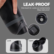 Ruzkq Replacement Lid for Owala Freesip, Compatible with Owala Cup 16oz 24oz 32oz 40oz, One Button Water Bottle Top Lid Replacement Accessory, Leakproof, BPA-Free, Black