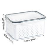 Food Storage Containers for Fridge with Removable Colander