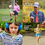 Mighty 3 Amazon Music Player – Portable Screen-Free Offline Music for Kids & Fitness, Bluetooth & Wired Headphones, Stores 1000+ Songs, No Phone or WiFi Needed for Playback - Blue