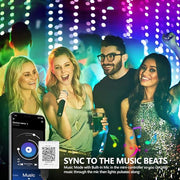 Mexllex LED Strip Lights 10M (1X10M) APP Control Colour Changing LED Lights with Remote, Music Sync Built-in Mic, SMD RGB Light Strips RGB LED Strip, Led Lights for Bedroom Home Decoration