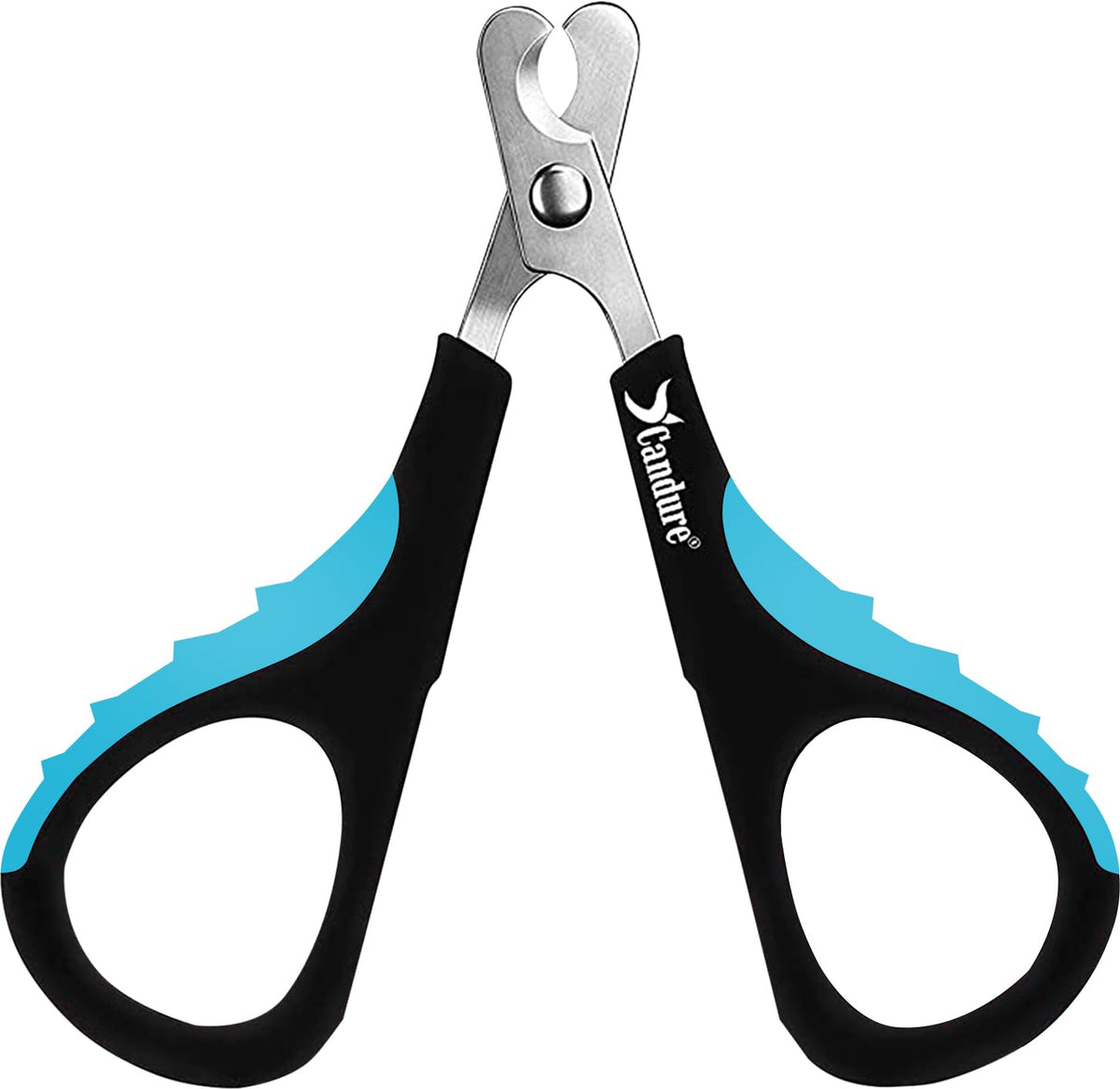 Candure Pet Nail Clippers Professional Trimmer - Small, Dark Blue | Cat Nail Clipper for Rabbits, Guinea Pigs, Birds, Puppies, Kittens Small Animals Cat Claw Trimmers Professional and Home Use
