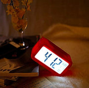 DTL Digital Alarm Clock LED Display with Temperature Big LCD Digit Display Larger LCD Backlit Display Snooze Smart Brightness Sensor for Bedroom Home Office and Travel