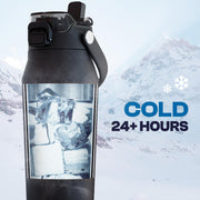 Frost Buddy 24oz Insulated Water Bottle - Straw & Chug Lid - Leak-Proof | Ice Cream Water Bottle, Ice Cream Drip Water Bottle