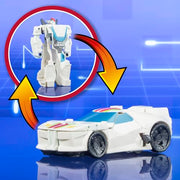 Transformers 1-Step Flip Heroes 3-Pack, 4-Inch Wheeljack, Bumblebee, and Optimus Prime Action Figures, Kids Easter Toys or Basket Stuffers, Age 6+