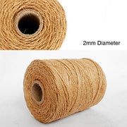 ANSIO Natural Jute Twine, 101 m / 333 ft – 2 mm 3-ply - Pack of 1 | Rustic Brown Garden Twine String for Crafts, Floristry, Gift Wrapping & Plant Tying