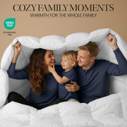 Utopia Bedding Coverless King Size Duvet, 10.5 Tog Box Stitched, White | Luxury Comforter with Ultra-Soft Touch Microfiber filling, Durable Construction and Corner Tabs, Machine Washable