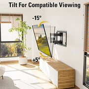 Mounting Dream Full Motion TV Wall Mount for 32-70 Inch TVs up to 110lbs | Mount Bracket with Swivel and Tilt, TV Bracket with Articulating Dual Arms, Fits 16” Studs, Max VESA 400X400 mm, MD2380