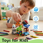 Cybermaker 40PCS Mini 3D Printed Animals, Articulated Fidget Toys for Kids | Sensory Toys, Party Favors, Classroom Prizes, Birthday Goodie Bag Stuffers