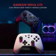 GameSir Nova Lite Wireless Controller for PC, Hall Effect Sticks & Trigger | Bluetooth Controller Gamepad with Hall Effect Trigger,Turbo,Rumble Vibration, Android, Switch & Steam Deck