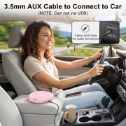 Gueray CD Player Portable with Earphones, CD Discman AUX Cable for Car Home | Personal Discman CD player,PROG memory, CD-R/RW MP3/WMA, Anti-skip shockproof protection, A-B repeat,LCD display