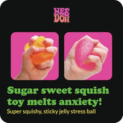 Schylling NeeDoh Gumdrop - Textured Sensory Toy with Super Solid Squish - 2.5" Tall - Colors May Vary (Pack of 1)
