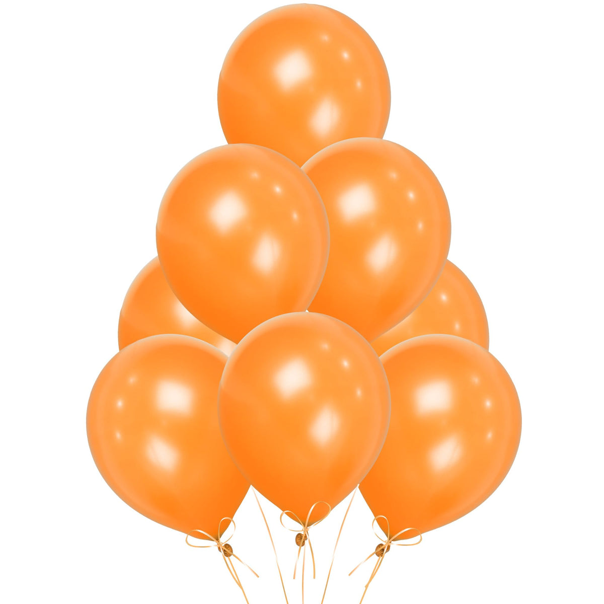 Orange Balloons 10 Pack, Large 12 Inch Thick Latex Biodegradable Helium Party Balloons for Birthday, Wedding, Baby Shower, Valentine's Day Events Decoration for Balloon Arch Garland