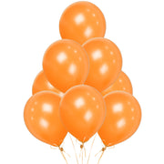 Orange Balloons 10 Pack, Large 12 Inch Thick Latex Biodegradable Helium Party Balloons for Birthday, Wedding, Baby Shower, Valentine's Day Events Decoration for Balloon Arch Garland